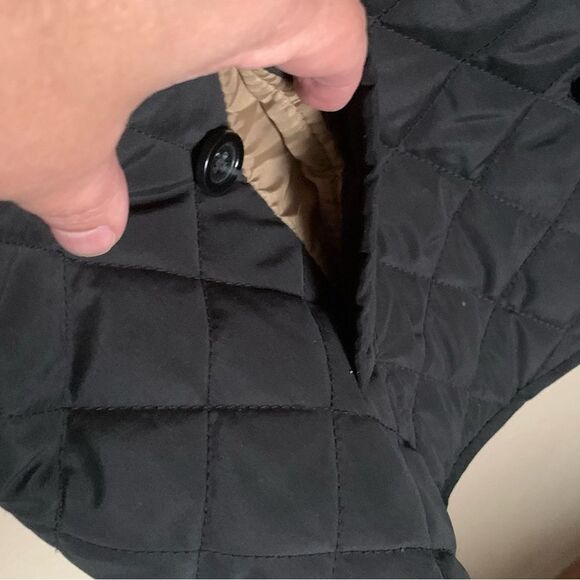 J. Jill Heritage Black Quilted Button Closure Fully Lined Vest Size Small - Picture 7 of 12